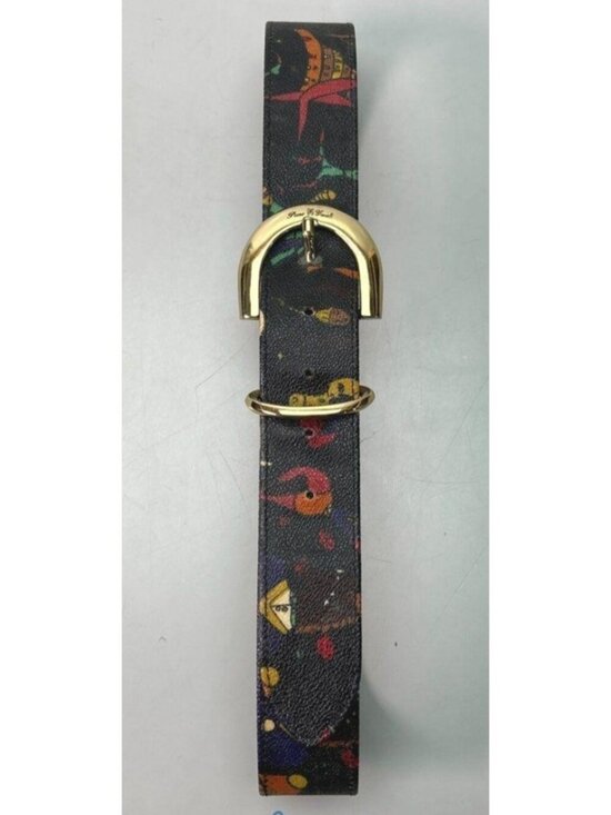 Vintage PIERO GUIDI Women\'s Magic Circus Leather Belt Made in ITALY Size Small main image 4
